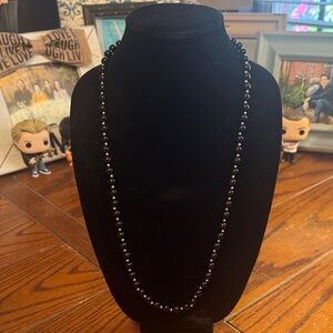 Elegant Black and Gold Beaded Fashion Necklace